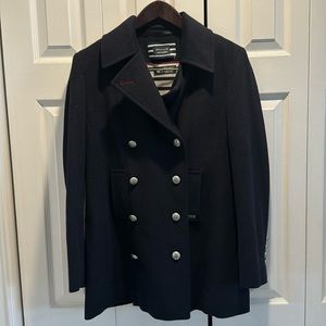 Saint James wool French pea coat